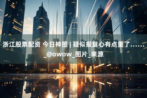 浙江股票配资 今日神图 | 疑似报复心有点重了……_@owow_图片_来源